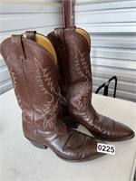 Brown Leather Cowboy Boots,Sz 9D U234