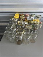 Large Lot Canning Jars U234