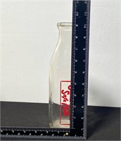 Silver wood Dairy Dominion Glass Bottle