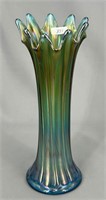 N's Thin Rib 9 1/2" vase - sapphire