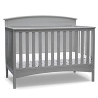 Archer Solid Panel 4-in-1 Convertible Baby Crib