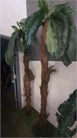 Pair of artificial palm trees
