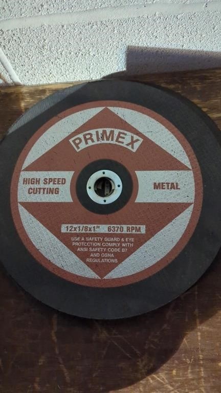 (8) 12"x1/8"x1" metal cutting wheels