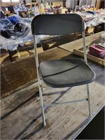 10 folding chairs grey