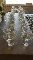 V -shaped cocktail glasses - short - 36 glasses