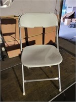 10 Alloy folding chairs white