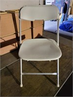 10 alloy fold chairs white