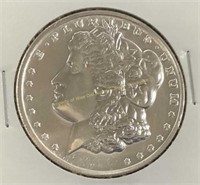 Morgan Dollar design 1 oz tr silver round