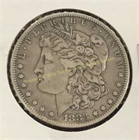 1883 Morgan silver dollar