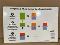 New 12x18 teacher math demo dry erase board