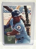 Bo Jackson 1989 Action Superstars Display Card