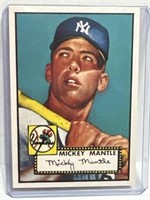 Reprint Mickey Mantle 1952 Topps rookie