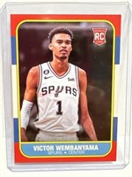 Victor Wembanyama 1986 Fleer style rookie card Spu