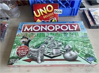 UNO Deluxe & New Monopoly Game U241