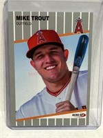 Mike Trout 1989 Fleer style baseball card