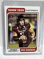 Patrick Mahomes Texas Tech rookie card