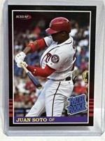 Juan Soto Rated Rookie baseball card