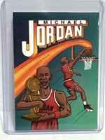 Michael Jordan 1990/91 ERROR cartoon promo card Sc