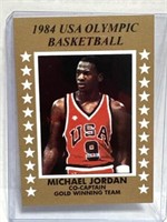 Michael Jordan 1984 USA gold/white rookie card