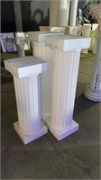 Two 41 “ and one 33 “  plastic columns