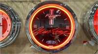 Ford Mustang Light Up Wall Clock