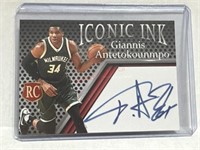 Iconic Ink Giannis Antetokounmpo rookie card