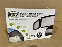 NEW home zone solar triple head security light