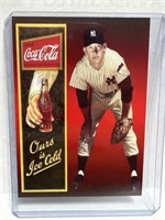 Mickey Mantle Coca Cola baseball card