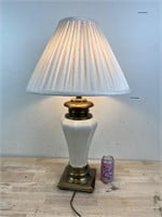 Table lamp with brass tested