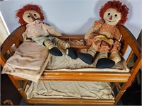 Raggedy Ann & Andy Plush dolls & doll Bunkbed