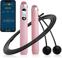 Smart Jump Rope with Free Tracking App Pink