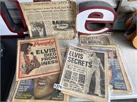 Vintage 1977 Elvis Newspapers U254