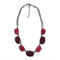 Eye Catching Chuncky Pink And Purple Bold Necklace