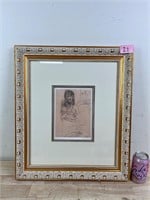 Framed Picasso Drawing