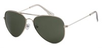 Aviator Metal Frame Silver Mirror Lens Sunglasses