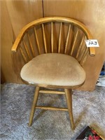 SWIVEL BAR STOOL W/ BACK