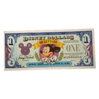 Disney 1993 Mickey's 65th Anniversary Dollar Bill