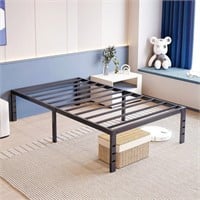 Zizin Full Size Bed Frame With Space Under...
