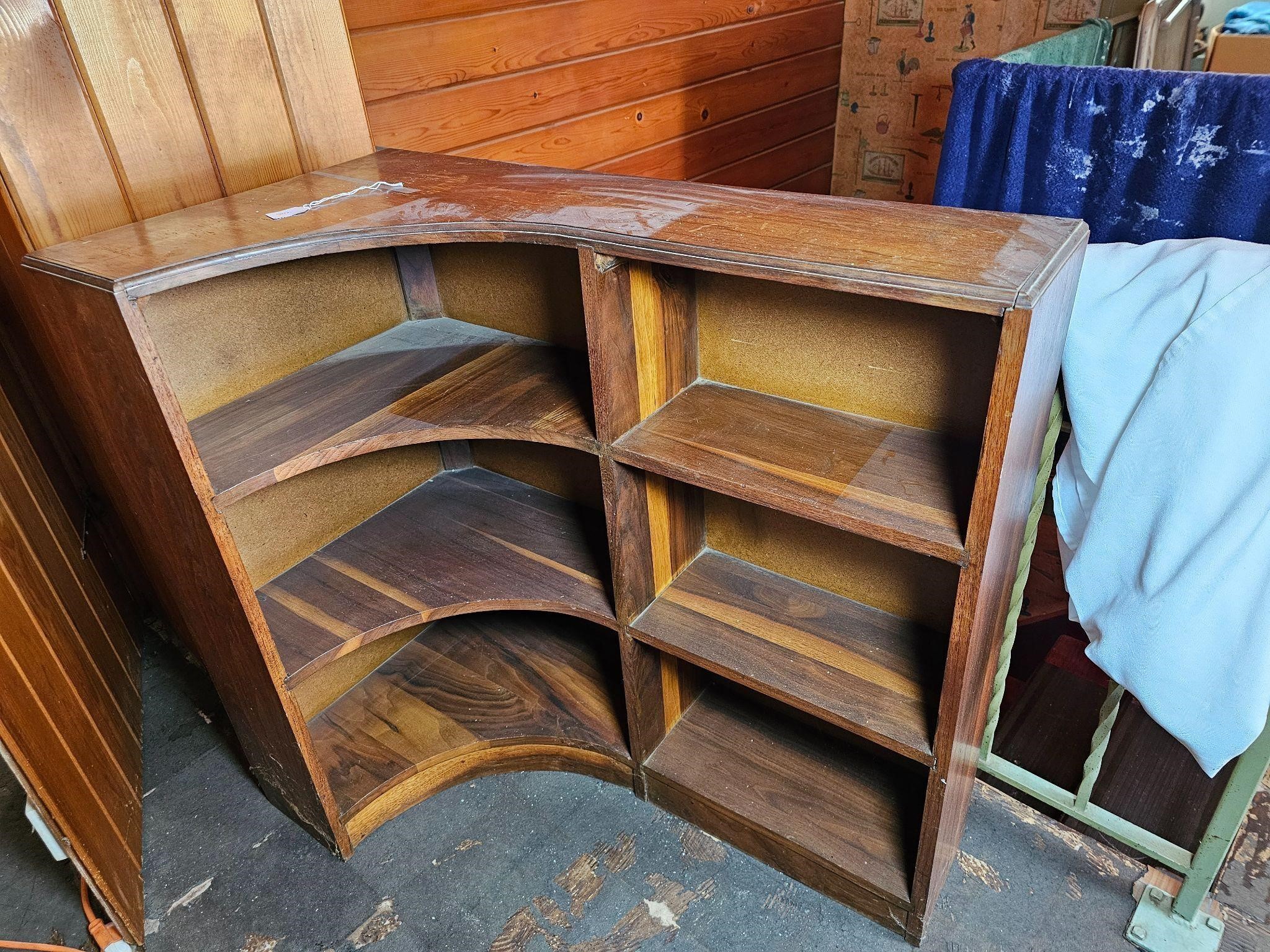 Wood Corner Bookshelf