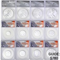 2016-2020 [12] US Varied Silver Coinage ANACS