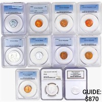 2006-1943 [11] US Varied Coinage NGC/PCGS PR/MS