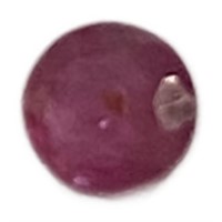 Natural Round Cut .20ct Red Ruby