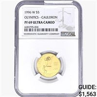 1996-W .2419oz. Gold $5 Olympics Cauldron NGC