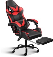 Red/Black Gaming Chair with Adjustable Features