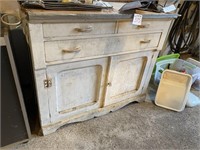OLD CABINET USED IN GARAGE