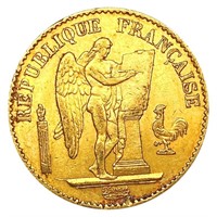 1878 France .1867oz Gold 20 Francs LIGHTLY