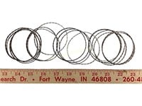 (17) sterling bangle bracelets 64 grams