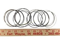 (16) sterling bangle bracelets 49 grams