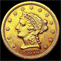 1878-S $2.50 Gold Quarter Eagle NEARLY