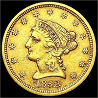 1852 $5 Gold Half Eagle UNCIRCULATED